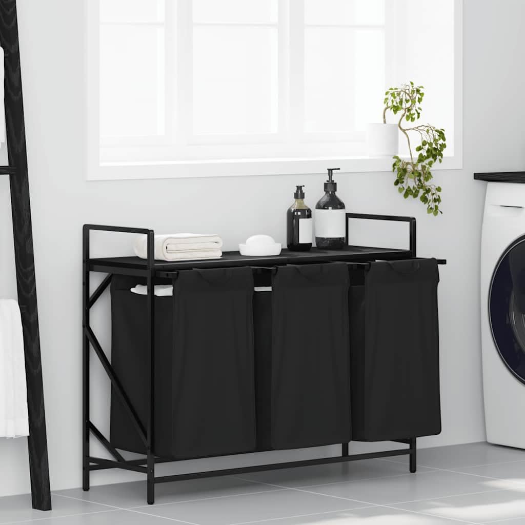 Ce trieur a linge qui se replie apres usage, avec un sac amovible
