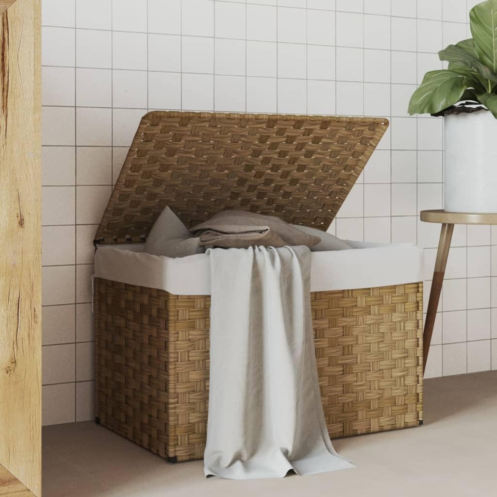 Le panier a linge reunit des espaces separes et une structure pliante