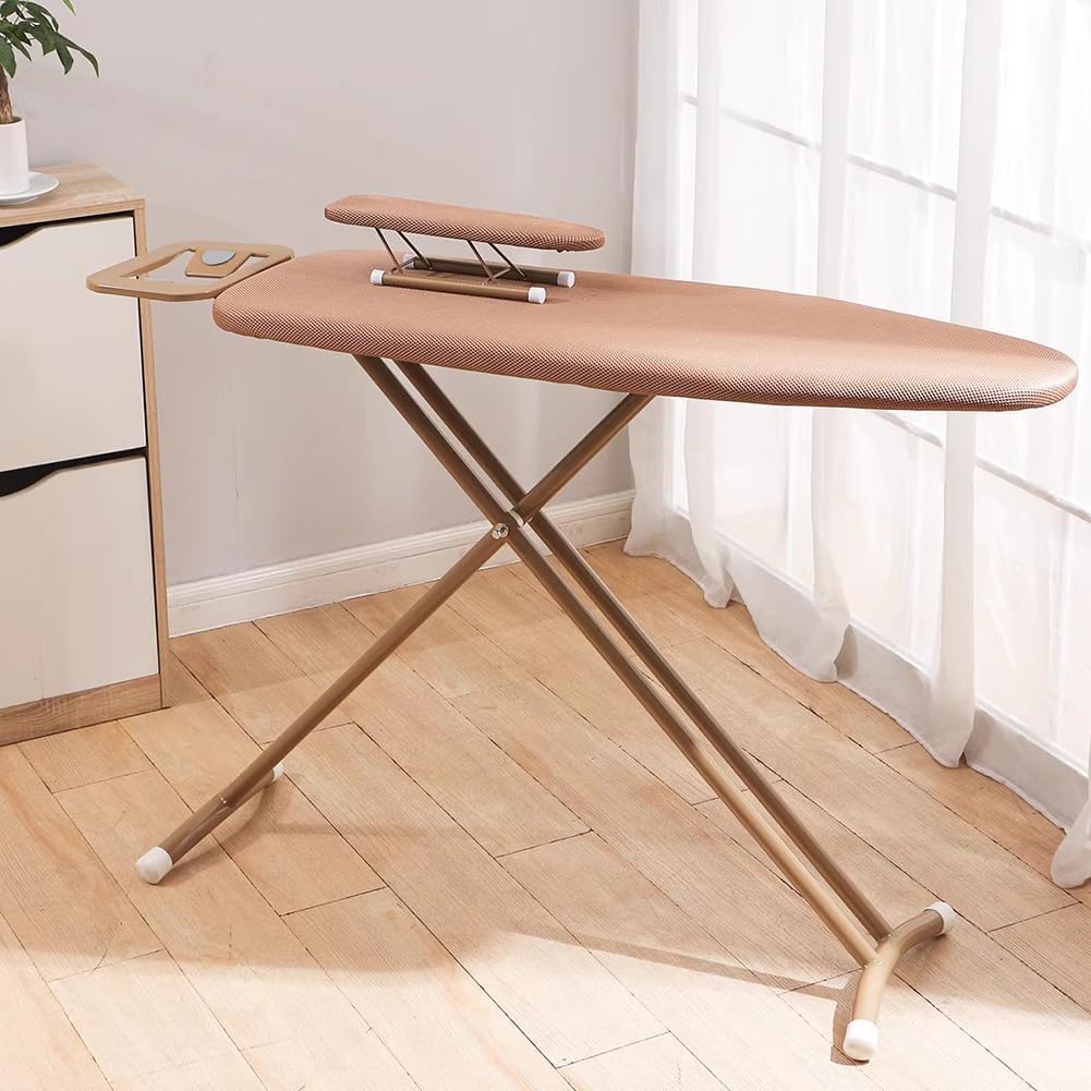 Cette planche de table comprend un format compact avec une hauteur reglable